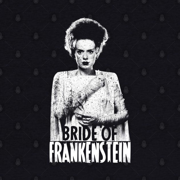 Bride of Frankenstein-vintage distressed by RetroPandora